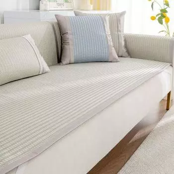 Подушка для дивана Schoenoplectus Trigueter Palla Соломенный коврик Подушка сиденья для лета Летний диван Полотенце Чехол Летний охлаждающий коврик 60*60cm