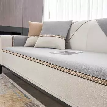 Подушка для дивана Simple Four Seasons Universal Sofa Slipcover All Wrapped Cover Cover Чехол для дивана из шенилловой ткани высокого качества с противоскользящим эффектом 70*70cm