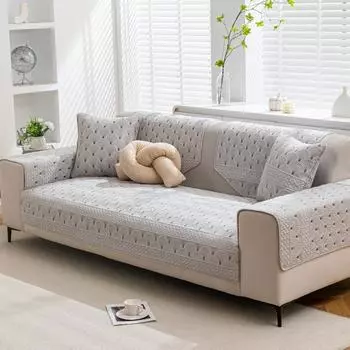 Подушка для дивана Simplicity, универсальная подушка для дивана Four Seasons, чистый хлопок, сшитый узор в виде гребешка, коврик для дивана, однотонный чехол для дивана 70x70cm 1pcs