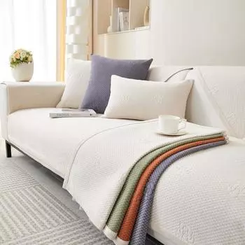 Подушка для дивана синель, современная простая жаккардовая подушка для дивана, универсальный нескользящий кожаный чехол на четыре сезона, тканевый чехол 70*70cm