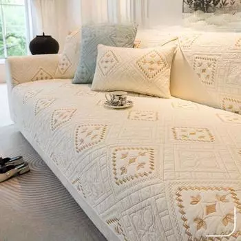 Подушка для дивана Современный и минимализм Кровать и завтрак Нескользящий чехол для дивана Тканевое полотенце для дивана Четыре сезона Универсальное 70*70cm