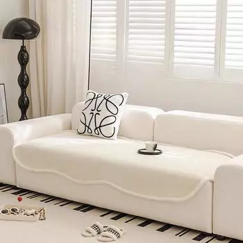 Подушка для дивана специальной формы из синели Nordic Light Роскошный высококачественный чехол для дивана Нескользящая грязеотталкивающая всесезонная универсальная подушка для сиденья 70*70cm