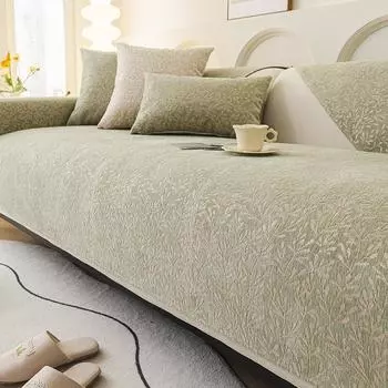 Подушка для дивана, спинка, полотенце, синель, не царапающаяся, с антипригарным покрытием, меховая ткань с полным покрытием, нескользящий чехол для дивана с высоким смыслом 70*70cm