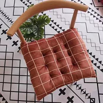 Подушка для дивана, удобная с ремнями, квадратная форма, подушка для дивана, решетчатая конструкция, подушка для стула, подушка для сиденья, детские товары 40x40cm M