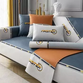 Подушка для дивана, универсальная для всех сезонов, простой современный противоскользящий чехол для дивана, подушка для сиденья, полное покрытие для дивана, утолщенное 70*70cm