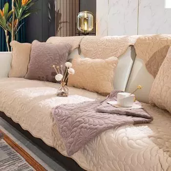 Подушка для дивана, универсальная круглый год, противоскользящая подушка для сиденья, простая и высококачественная твердая древесина, зимний чехол, спинка, чехол для полотенца, ткань 70*70cm