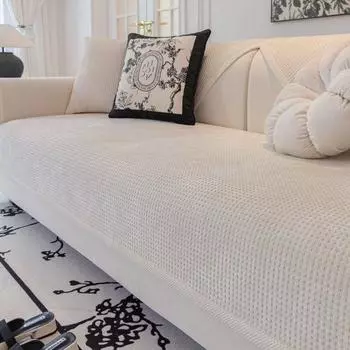 Подушка для дивана, универсальная нескользящая подушка на четыре сезона, простая современная вафельная синель, универсальный чехол для дивана, тканевый чехол 70*70cm