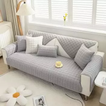 Подушка для дивана, универсальная нескользящая подушка для четырех сезонов, три сиденья, одна императорская наложница, кожаный чехол для подушки, подлокотник, полностью покрытый тканью 70*70cm