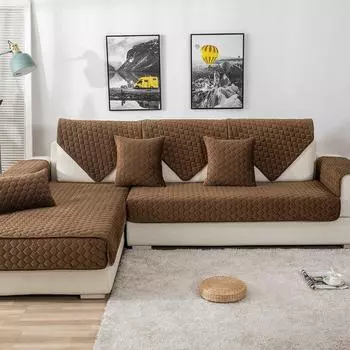 Подушка для дивана, универсальная нескользящая подушка на четыре сезона, простой чехол для дивана в скандинавском стиле, универсальный универсальный чехол, толстый тканевый чехол 70*70