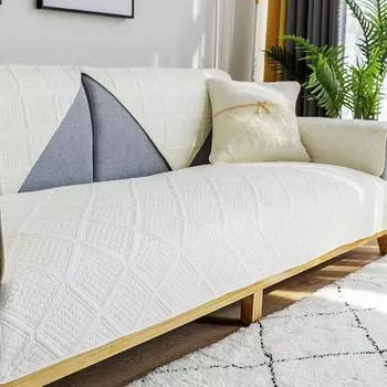 Подушка для дивана, универсальная нескользящая подушка из чистого хлопка, скандинавский простой современный коврик для спинки, универсальный универсальный чехол 70*70