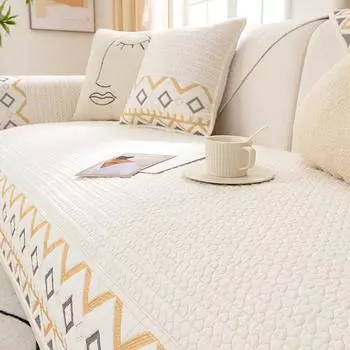 Подушка для дивана, универсальная нескользящая скандинавская простая современная подушка для сиденья, полностью хлопок, чехол из чистого хлопка, утолщенная подушка для полотенец 70*70cm