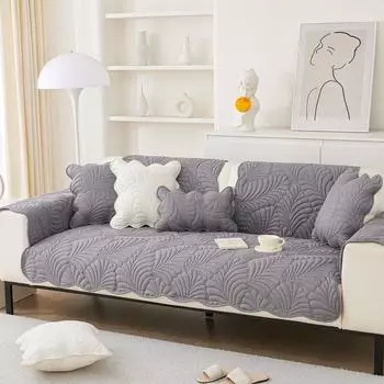 Подушка для дивана, универсальная нескользящая кожаная подушка на четыре сезона, три сиденья, одна императорская наложница, чехол, ткань, спинка, полотенце 70*70cm