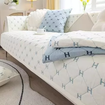 Подушка для дивана, универсальная противоскользящая подушка для всех сезонов, новый современный простой чехол для дивана, тканевое полотенце, утолщенный чистый хлопок 70*70cm