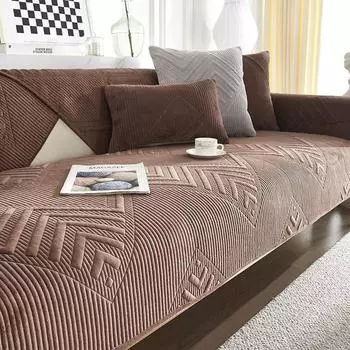 Подушка для дивана, универсальная противоскользящая подушка для всех сезонов, простой чехол для дивана в скандинавском стиле, универсальный универсальный чехол, подушка на спинку, тканевое полотенце 70*70cm