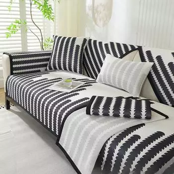 Подушка для дивана, универсальная, современная, простая, из ледяного шелка, летняя подушка для дивана, нескользящая подушка, полотенце на спинку 70*70cm