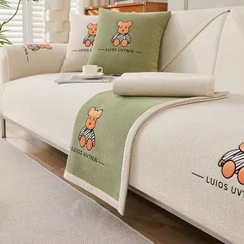 Подушка для дивана, универсальная ткань для гостиной, вышивка синель, простая скандинавская подушка, чехол для дивана, тканевое полотенце 70*70cm