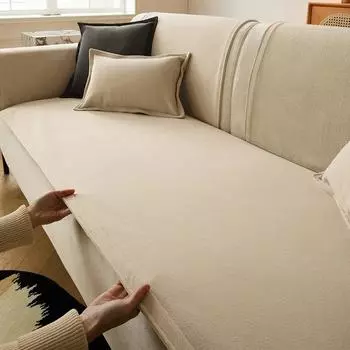 Подушка для дивана, универсальные нескользящие подушки для сиденья на четыре сезона, простые современные прямые кожаные чехлы для диванов, тканевые чехлы 60*60cm