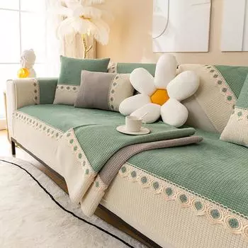 Подушка для дивана, универсальные подушки для сидений на четыре сезона, полотенце для спинки, универсальный универсальный чехол для дивана, простой тканевый чехол 70*50