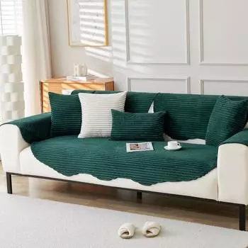 Подушка для дивана, универсальный нескользящий полосатый чехол для дивана нестандартной формы на все времена года, новый чехол для дивана 70*70cm