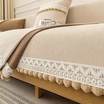 Подушка для дивана, универсальный нескользящий коврик Four Seasons, японский стиль, бревенчатый стиль, кремового цвета, императорская наложница, четырехместная подушка 70*70cm