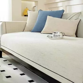 Подушка для дивана, универсальный простой современный чехол для дивана из синели, полотенце, нескользящий универсальный чехол, задняя подушка 70*70CM