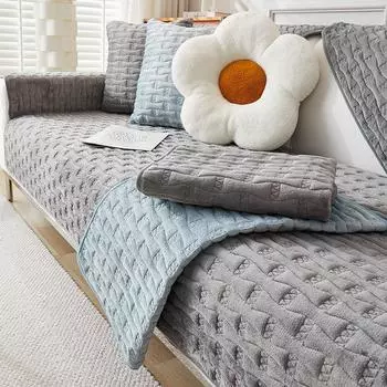 Подушка для дивана, утолщенная флисовая подушка, новый нескользящий чехол для гостиной, фланелевое полотенце, чехол для дивана 70*70cm