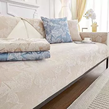 Подушка для дивана в европейском стиле, нескользящий, устойчивый к пятнам чехол для дивана, полотенце, высококачественный легкий, роскошный, универсальный чехол для дивана Four Seasons 70*70cm