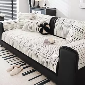 Подушка для дивана в кремовом стиле на все времена года, высококачественная противоскользящая ткань, современная легкая роскошь и высококачественная ткань для чехла на диван 70*70cm