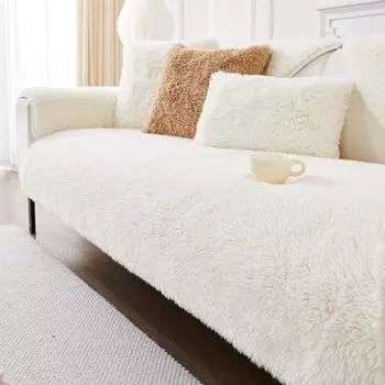 Подушка для дивана в кремовом стиле, утолщенная осенне-зимняя кожаная подушка для дивана, нескользящая, специальная подушка для сиденья 70X70