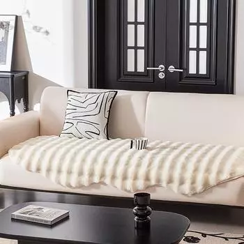Подушка для дивана в скандинавском минималистском стиле, утолщенная зимняя подушка с флисовой подкладкой, нескользящая универсальная ткань для чехла на диван 70*70cm