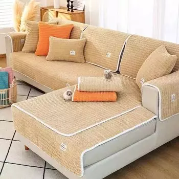 Подушка для дивана в скандинавском стиле, всесезонная универсальная подушка для сиденья, нескользящая подушка для императорской наложницы, чехол для дивана, универсальный универсальный чехол, ткань 70*70