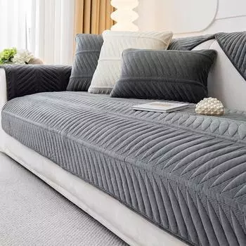 Подушка для дивана в стиле светло-кремового цвета, плюшевая нескользящая подушка, новая утолщенная ткань для чехла дивана на осень и зиму 70x70cm