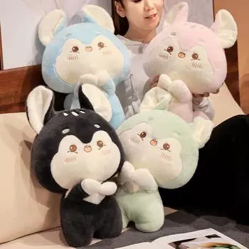 Подушка для дивана в виде белки Kawaii, плюшевая мягкая игрушка для животных, 20-50 см, мультяшная кукла, украшение для дома для детей, подарок на день рождения, игрушка 20cm