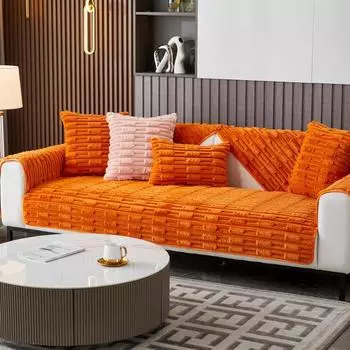 Подушка для дивана Winter Bunny Cashmere Нескользящий чехол для дивана Утолщенная теплая подушка 70*70cm