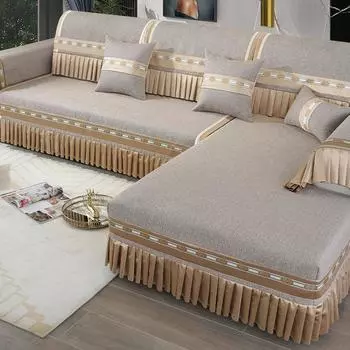 Подушка для дивана, всесезонная универсальная, нескользящая подушка сиденья Schneider, чехол для дивана, полный пакет, чехол для дивана в европейском стиле, тканевое полотенце, нескользящее 70*70cm