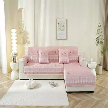 Подушка для дивана Зимний чехол для дивана Универсальный чехол для дивана Полотенце для дивана Простая нескользящая кожа 70x70