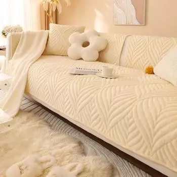 Подушка для дивана Зимний плюшевый чехол для дивана Полотенце Зимний чехол для дивана Простая современная новая утолщенная подушка 70*70cm