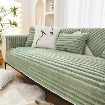 Подушка для дивана, зимняя плюшевая утолщенная нескользящая подушка, чехол для дивана, универсальный чехол, полотенце, универсальное на четыре сезона 70X70