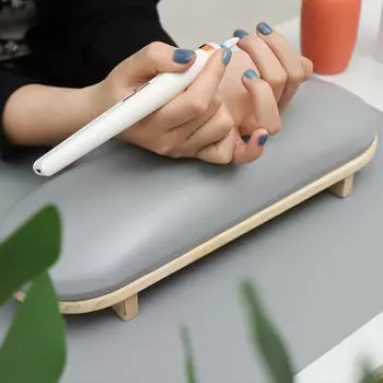 Подушка для дизайна ногтей, подлокотник для ногтей, настольная подушка премиум-класса, маникюрный инструмент Gray