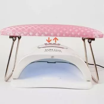 Подушка для дизайна ногтей с подставкой из нержавеющей стали, профессиональная поддержка запястья, мягкая маникюрная подушка для подлокотников, аксессуары для ногтей розовый