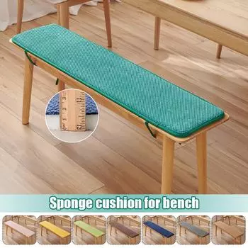 Подушка для длинной скамьи из вельветовой губки, мягкая подушка для сиденья табурета, зимняя утолщенная подушка для длинной скамьи, подушка для сиденья из дерева и картона 30x80cm