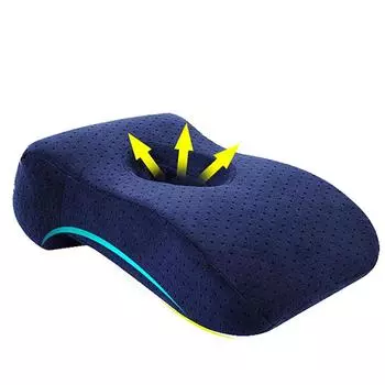 Подушка для дома и офиса, полуденный сон, отдых, медленное поднятие, защита талии, лицо вниз, расслабление, подушка для шеи, путешествия темно-синий
