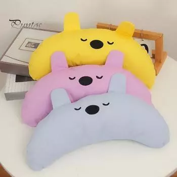 Подушка для домашних животных, милый мультяшный дизайн, поддержка шеи, мягкий отскок, моющаяся, удобная пена с эффектом памяти для домашних животных синий
