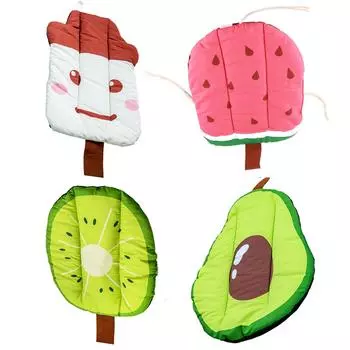 Подушка для домашних животных с принтом HD, милая, мягкая, удобная, для домашних животных, коврик для собак для дома и улицы Kiwi Fruit