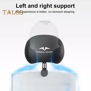 Подушка для головы с откидывающейся спинкой Эргономичный дизайн Подушка для головы и шеи Регулировка угла наклона Облегчение боли в шее Работа Снятие стресса Поддержка шеи Школа Офис чёрный