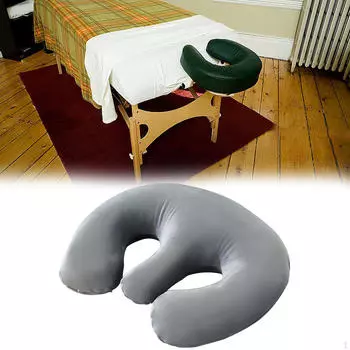 Подушка для груди, поддерживающая тело, расслабляющая, портативная, полая, массажная подставка для стола фиолетовый
