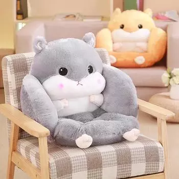Подушка для хомяка, подушка для стула в офисе, подушка для дивана, украшение для дома, милая подушка для татами, поясничная поддержка, детский подарок