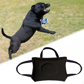 Подушка для игрушек-перетягивателей для укусов собак, игрушка для дрессировки щенков, игрушка для собак, игрушка для щенков чёрный