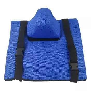 Подушка для инвалидной коляски с регулируемыми ремнями Дышащие материалы Снимает давление Улучшает стабильность Подушка для сиденья синий