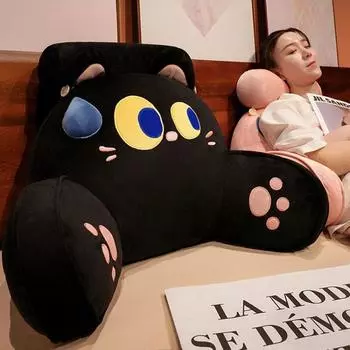 Подушка для изголовья кровати Мягкая подушка-мешок Защитная подушка для талии беременных женщин в общежитии Подушка для кровати Подушка для дивана на кровать для сна в офисе 55*40cm